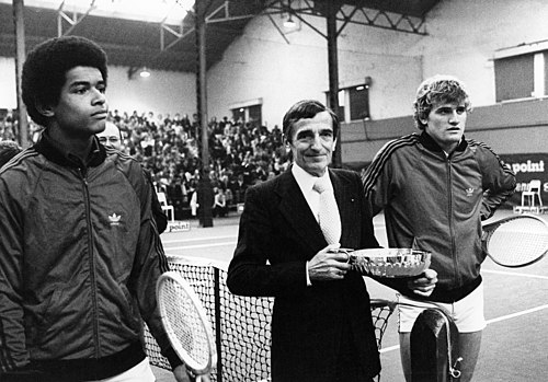 Gilles Moretton et Yannick Noah, Coupe Cozon 1978 au Tennis Club de Lyon