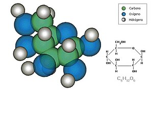 Español: molecula de glucosa