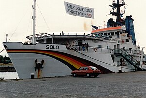 Корабль Гринпис Соло в Глазго.jpg