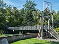 Gwaggelibrugg (Wackelbrücke) über die Limmat im Schweizer Kanton Aargau