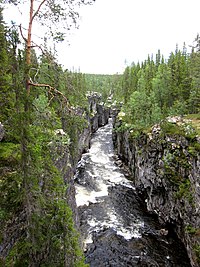 Kanjonen vid Hällingsåfallet.