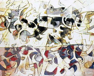 The sea (80×100, olej na płótnie, 1968)