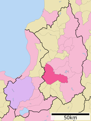 Lage Iwamizawas in der Präfektur
