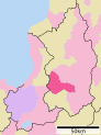 Locator map of Iwamizawa, Japan