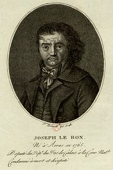 Joseph Le Bon, estampe pèr François Bonneville, Paris, BnF, départémint Estampes et photographie, (1796).