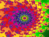 A fractal pattern similar to the spiral patter...