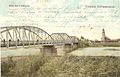 Alte Brücke über den Fluss (Postkarte 1908)