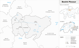 Distretto di Plessur – Localizzazione