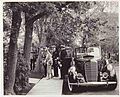 King George VI and Queen Elizabeth on Victoria Avenue about to enter Victoria Park, 1939