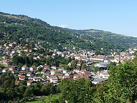 Le Centre vu de la route du Brabant