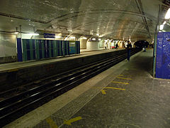 Obras de renovação em 2010 da estação superior.