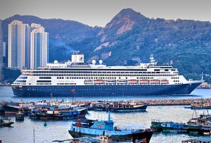 MS Amsterdam passing through Lei Yue Mun.jpg