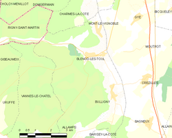 Kart over Blénod-lès-Toul