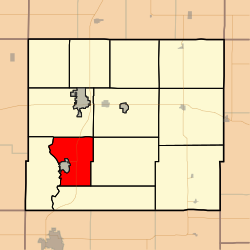 Location in Allen County