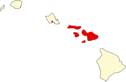 Contea di Maui – Mappa