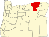 Comitatul Umatilla map