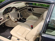 Photo de l'intérieur d'une Mercedes-Benz CL 500.