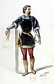 Maquette de costume pour Vasco de Gama