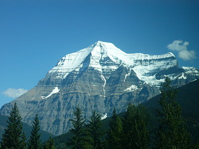 Mount Robson in British Columbia is the highest summit of the Canadian Rockies and the most prominent summit of the Rocky Mountains.