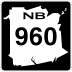 Route 960 marker