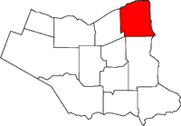 Location of Niagara-on-the-Lake in the Niagara Region