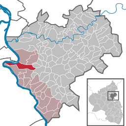 Läget för Osterspai i Rhein-Lahn-Kreis