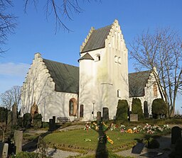 Oxie kyrka i mars 2014