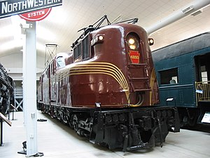 Pennsylvania Railroad PRR GG1 #4890 Национальном Железнодорожном музее, Грин Бэй, Висконсин