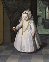 Paulus Moreelse, Menina vestindo uma corrente de ouro, 1632