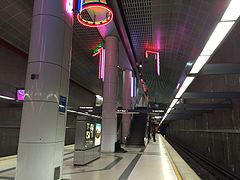 Platform of the LA Metro Pershing Square station