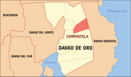 Compostela na Davao de Ouro Coordenadas : 7°40'N, 126°5'E