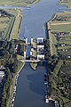 De Prinses Irenesluizen in het Amsterdam-Rijnkanaal zijn de noord-westelijke sluizen op de kruising van het kanaal met de rivier de Lek, net buiten Wijk bij Duurstede (22 september 2012)