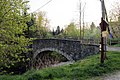 Große Hundestallbrücke; Einbogige Sandsteinbrücke über die Röder