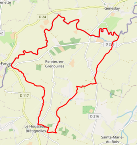 Poziția localității Rennes-en-Grenouilles