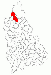 Location in Dâmbovița County