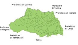 Prefettura di Saitama – Mappa