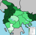 Muslim population in the Ottoman sanjaks