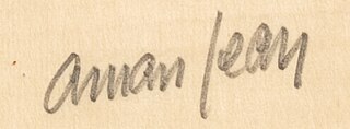 signature d'Edmond Aman-Jean