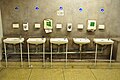 Sinks in a public toilet, Edinburgh, Scotland