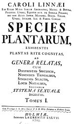 Miniatura para Species Plantarum