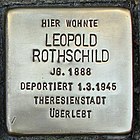 Stolperstein für Leopold Rothschild