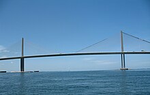 The Sunshine Skyway Bridge viewed from the Tampa Bay Sunshine Skyway from Tampa Bay.jpeg