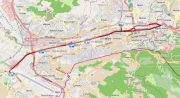 Trams in Sarajevo map