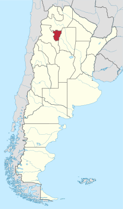 Provincia di Tucumán - Localizzazione