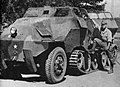 A Type 1 Ho-Ha, a half-track armoured personnel carrier of the Imperial Japanese Army.