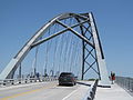 View from the bridge deck during the "Grand Celebration" for the re-opening of the Lake Champlain Bridge on May 19, 2012.