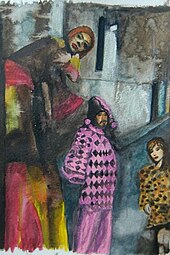 Vidalot is the last night of revelry before Ash Wednesday in Vilanova, Catalonia, Spain. Water color painting by Brad Erickson. Vidalot.jpg