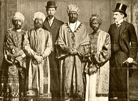 Коул в составе «абиссинцев» (крайний справа), 1910 год
