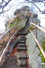 Treppe zum Pavillon