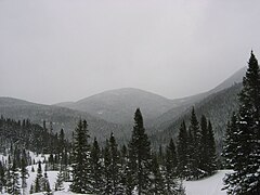Inverno nella catena montuosa